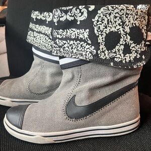Nike Retro Glencoe Canvas Skull Fold Down Cap Sneaker Boot